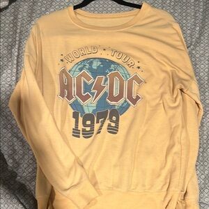 Yellow AC/DC World Tour 1979 Sweatshirt